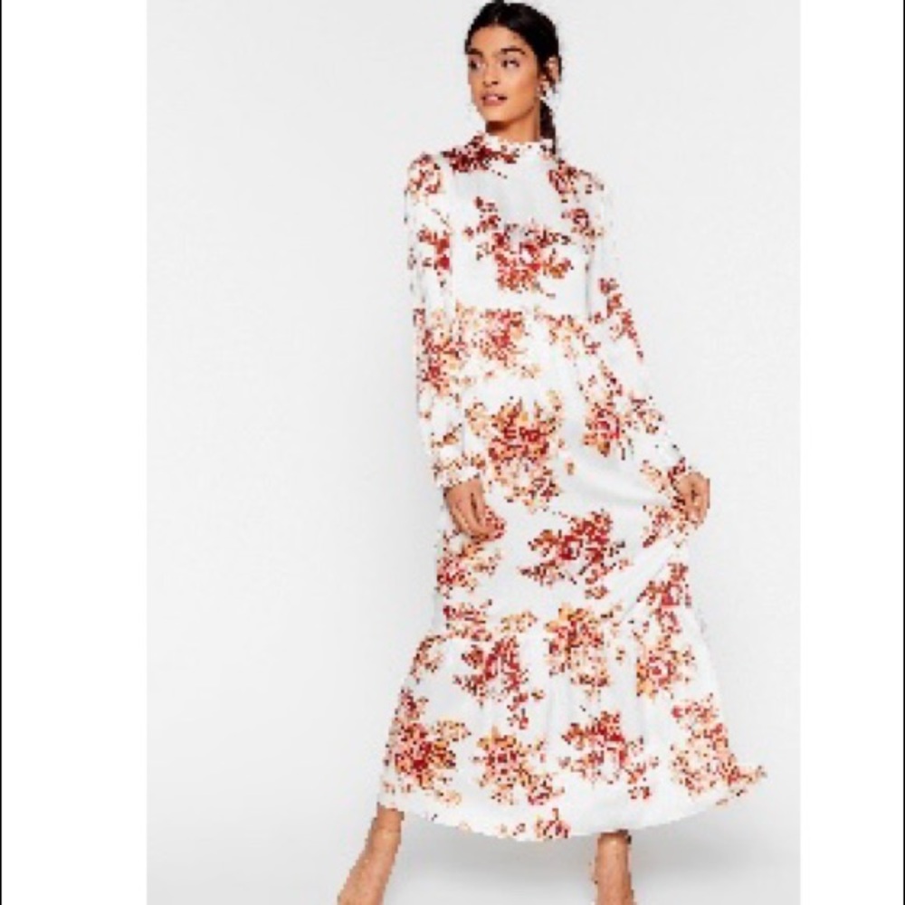 Turtle neck maxi dress